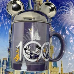 100th Anniversary Mickey Friends Castle Mug Ear Lid